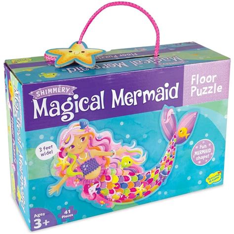 Explore the Deep Blue Sea with the Magical Mermaid Floor Puzzle